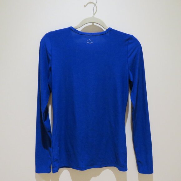 BEYOND YOGA Featherweight Classic Crew Top in Royal Blue Athleisure Gym - Size M - Picture 7 of 12